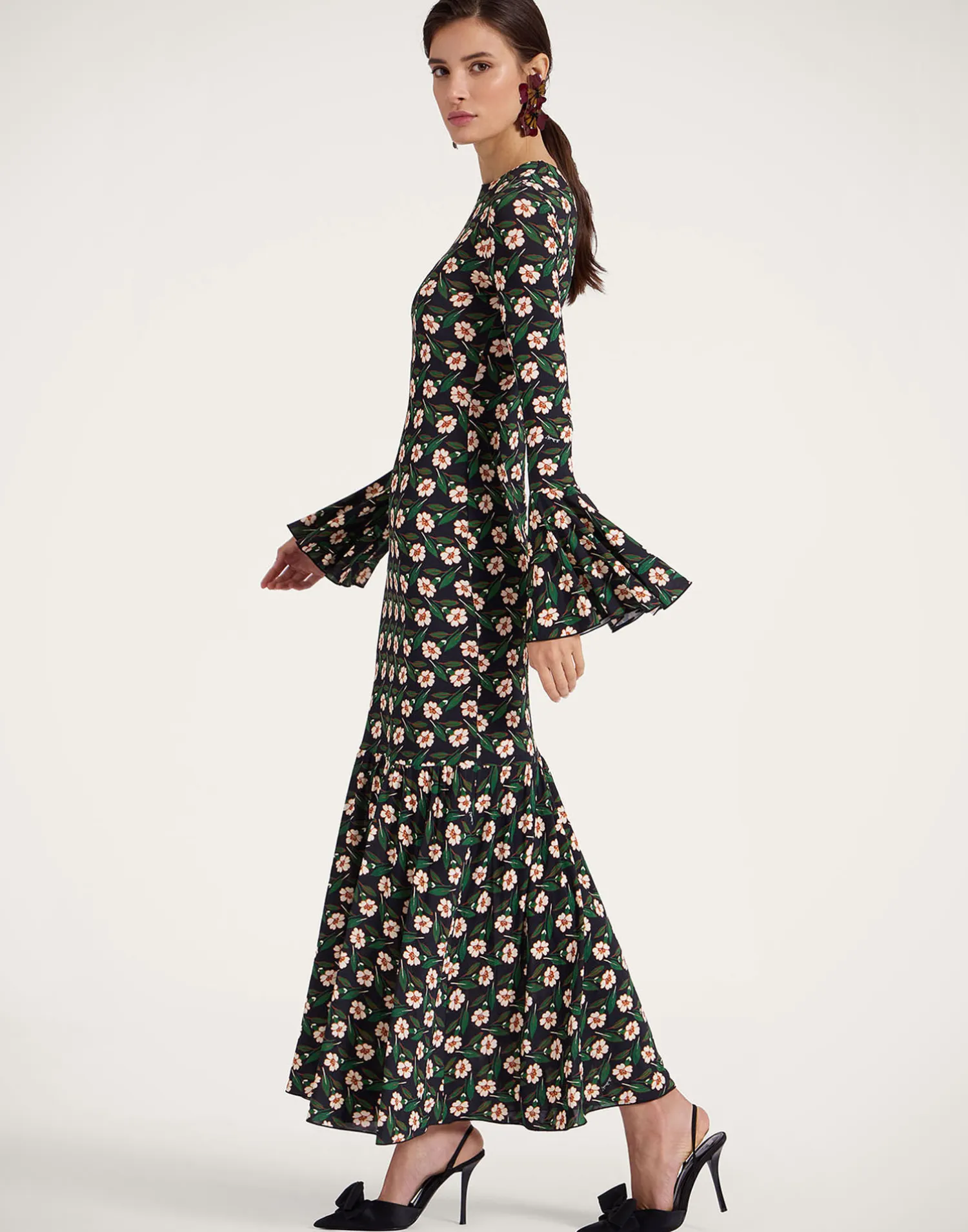 La DoubleJ Vestiti<Alba DressMayfair Black in Flowy Jersey