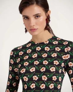 La DoubleJ Vestiti<Alba DressMayfair Black in Flowy Jersey