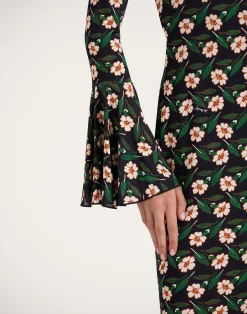 La DoubleJ Vestiti<Alba DressMayfair Black in Flowy Jersey