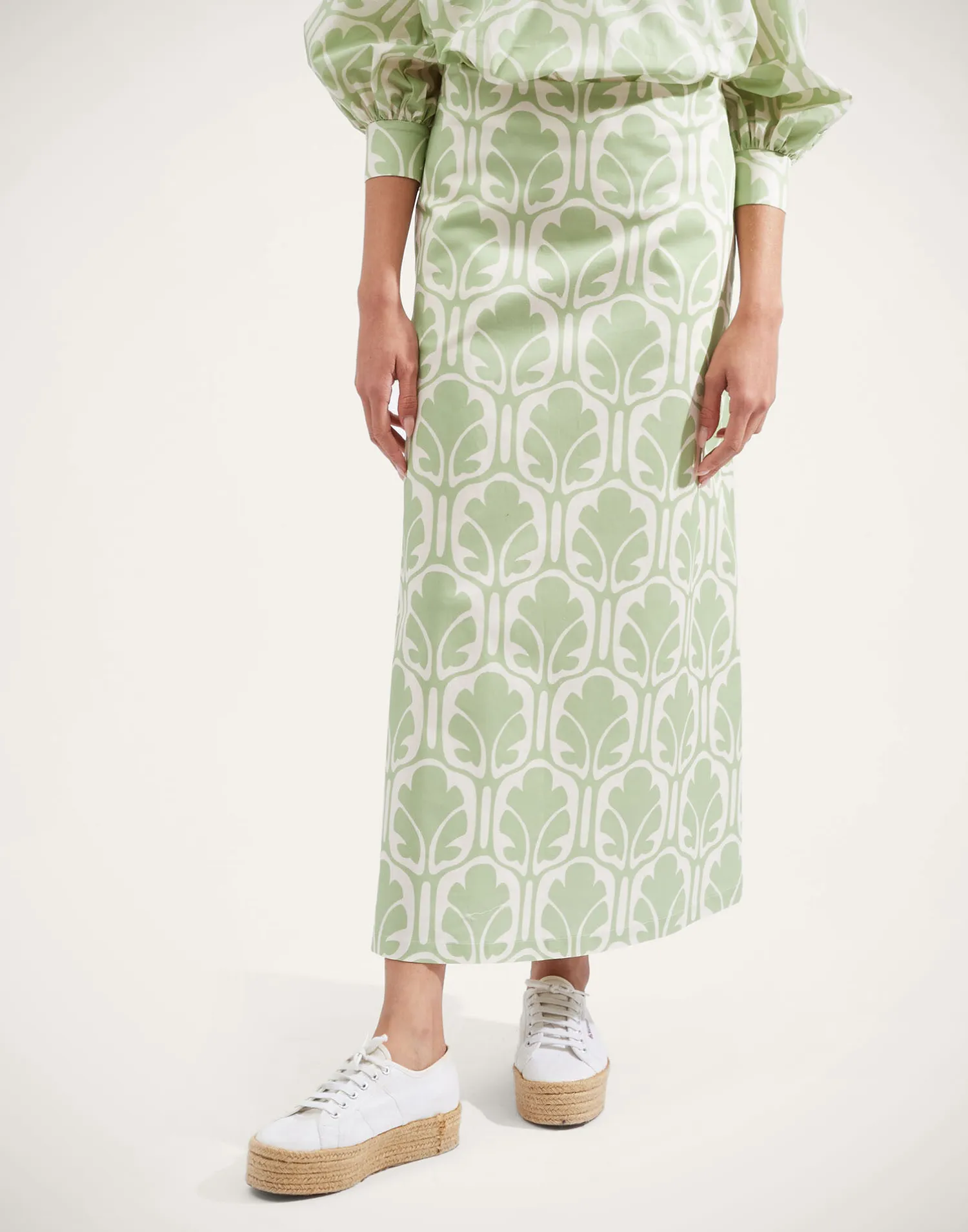 La DoubleJ Gonne<A-Long SkirtGrove in Heavy Cotton Stretch