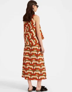 La DoubleJ Gonne<A-Long SkirtPrometheus Pale Pink in Shot Cotton