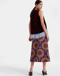 La DoubleJ Gonne<A-Long SkirtSovereign Purple in Cady Wool
