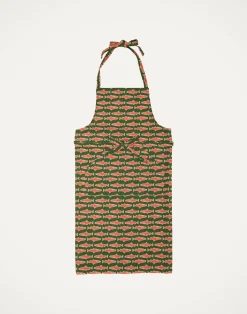 La DoubleJ Grembiuli|Tessili<ApronComo Fish Green in Cotton