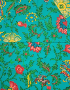 La DoubleJ Grembiuli|Tessili<ApronDragon Flower Turchese in Cotton