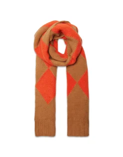La DoubleJ Foulard E Sciarpe|Accessories<Argyle ScarfCamel Orange in Wool