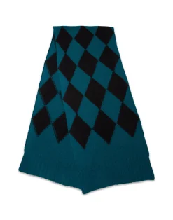 La DoubleJ Foulard E Sciarpe|Accessories<Argyle ScarfGreen / Black in Wool