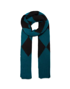 La DoubleJ Foulard E Sciarpe|Accessories<Argyle ScarfGreen / Black in Wool