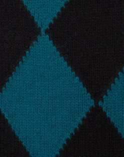 La DoubleJ Foulard E Sciarpe|Accessories<Argyle ScarfGreen / Black in Wool