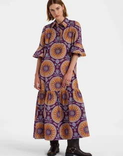 La DoubleJ Vestiti<Artemis DressSovereign Purple in Summer Poplin