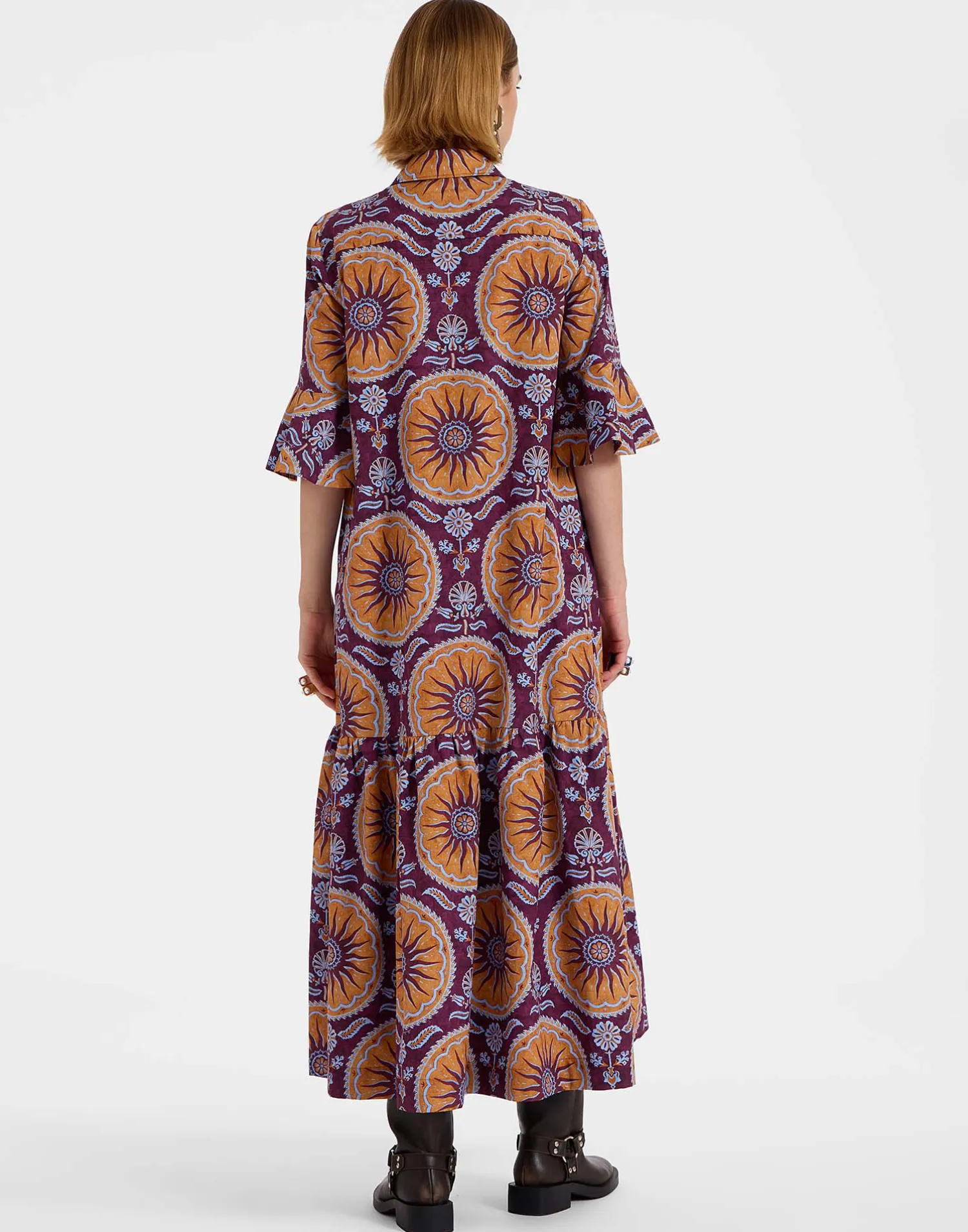 La DoubleJ Vestiti<Artemis DressSovereign Purple in Summer Poplin