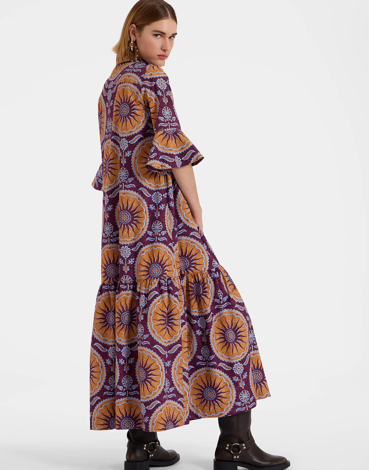 La DoubleJ Vestiti<Artemis DressSovereign Purple in Summer Poplin