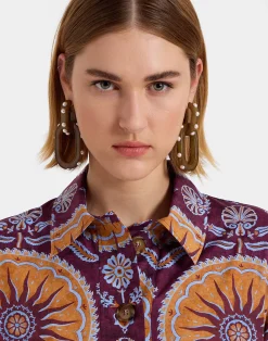 La DoubleJ Vestiti<Artemis DressSovereign Purple in Summer Poplin