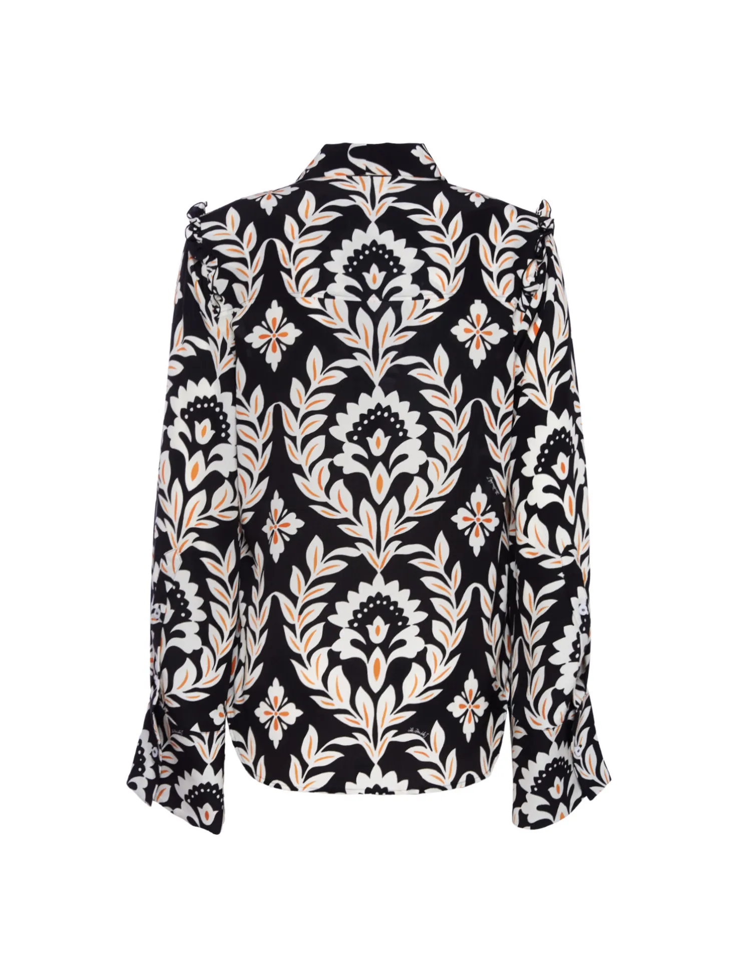 La DoubleJ Camicie E Top<Ascot ShirtGhirlanda Black in Crepe De Chine