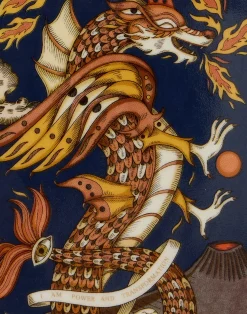 La DoubleJ Vassoi E Svuotatasche|Home Décor<AshtrayThe Dragon Midnight Blue in Porcelain