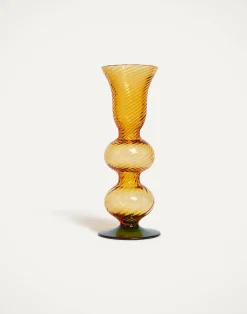 La DoubleJ Candele|Home Décor<Baby Bubble Candle StickSolid Amber in Murano Glass
