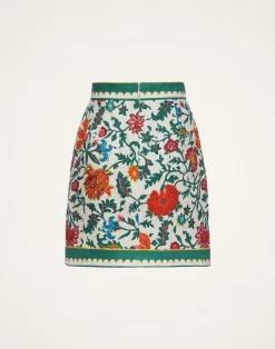 La DoubleJ Gonne<Baia Mini SkirtDragonflower Mini Multicolor in Shot Cotton