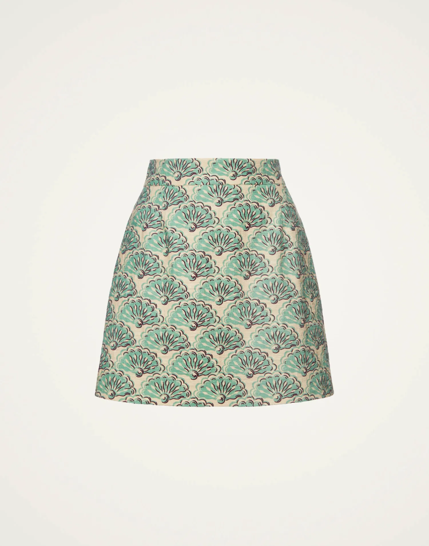 La DoubleJ Gonne<Baia Mini SkirtFans Mint in Shot Cotton