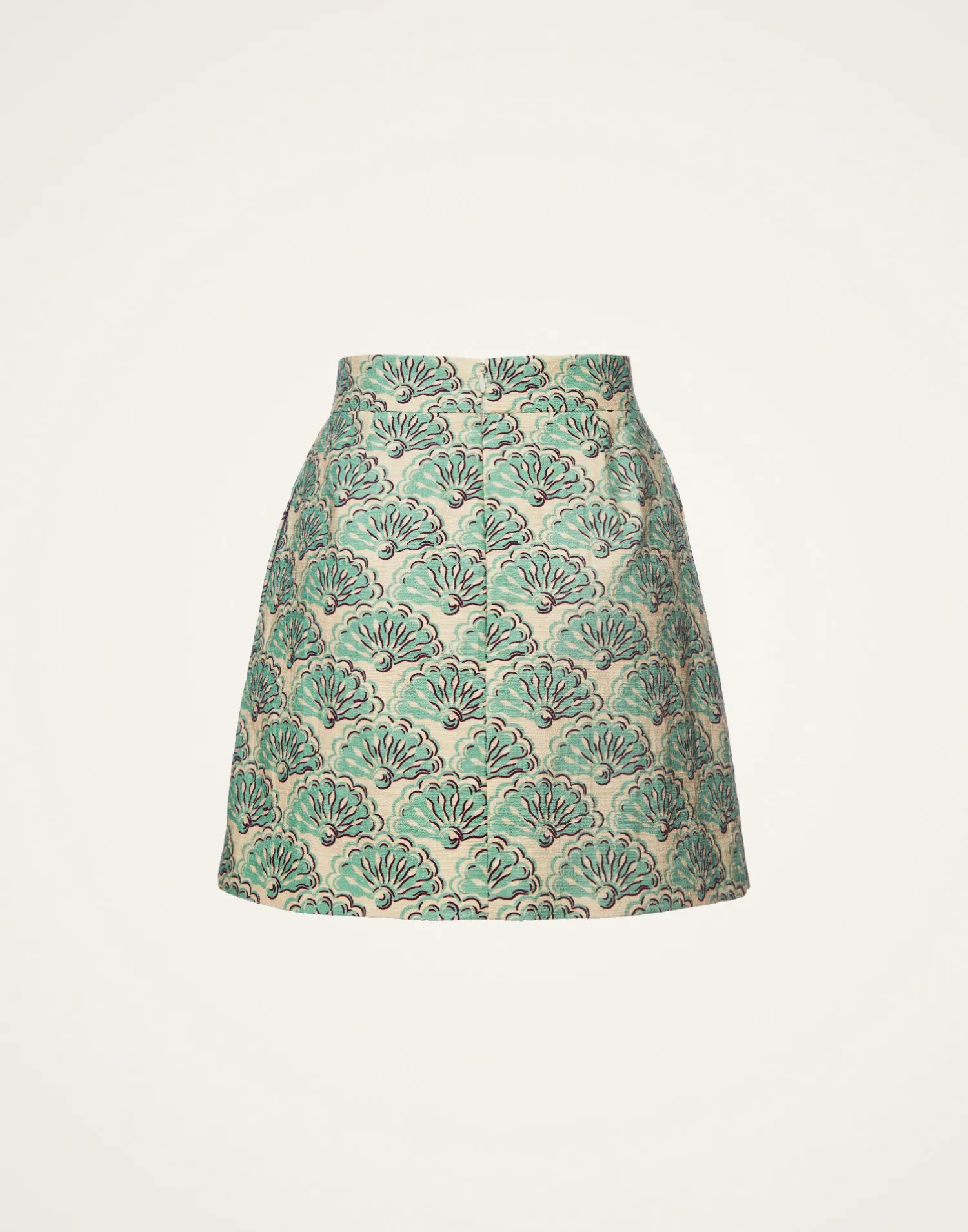 La DoubleJ Gonne<Baia Mini SkirtFans Mint in Shot Cotton