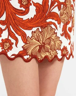 La DoubleJ Gonne<Baia Mini SkirtReef White in Shot Cotton