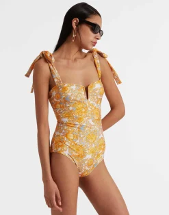 La DoubleJ Moda Mare<Barbarella SwimsuitAnemone Small Orange in Lycra