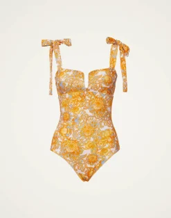 La DoubleJ Moda Mare<Barbarella SwimsuitAnemone Small Orange in Lycra