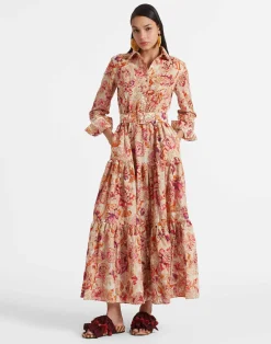 La DoubleJ Vestiti<Bellini DressHottie Cream in Embroidered Organza