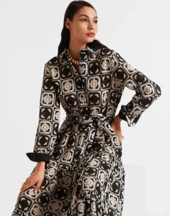 La DoubleJ Vestiti<Bellini DressMini Tiles Black in Macramé
