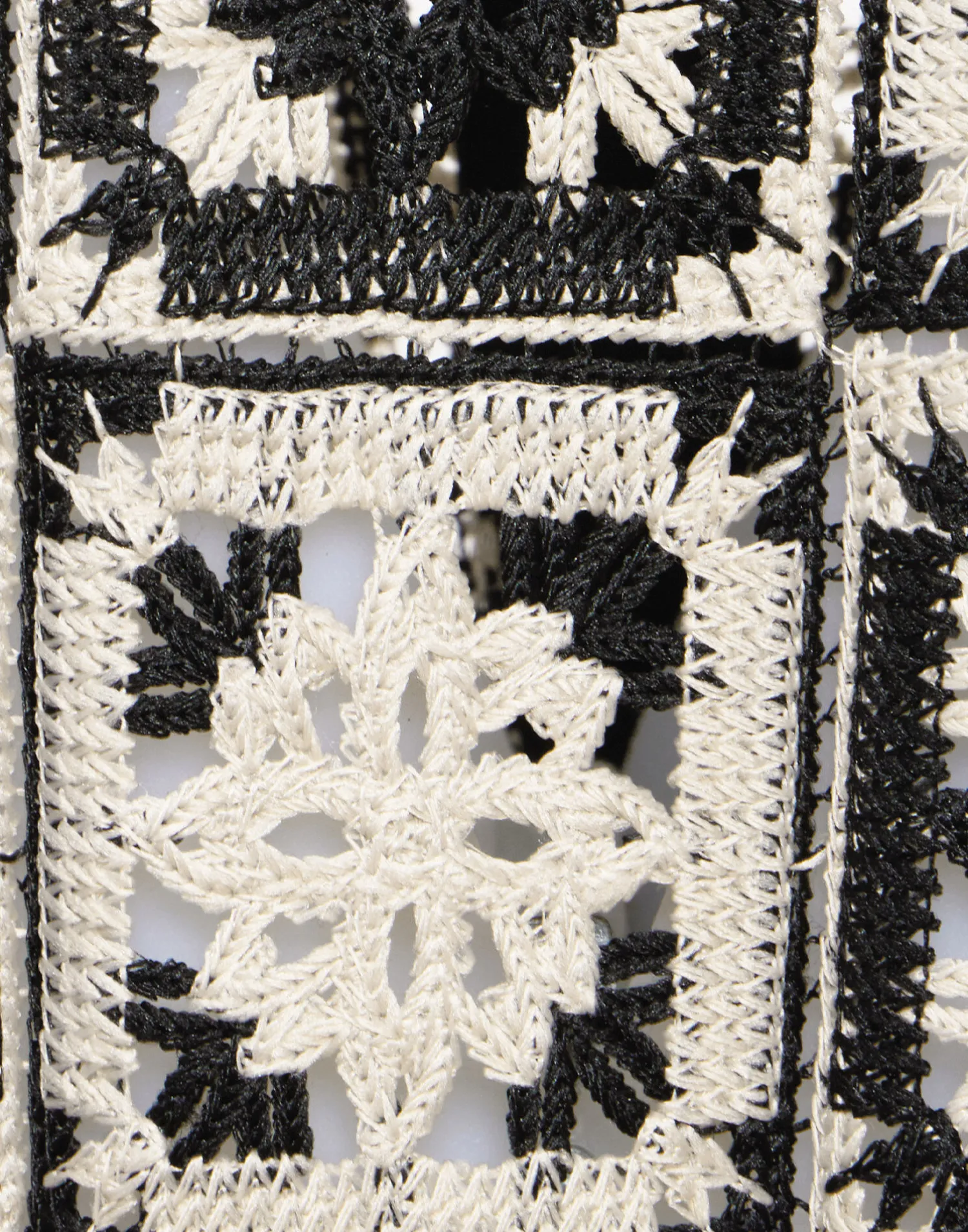 La DoubleJ Vestiti<Bellini DressMini Tiles Black in Macramé