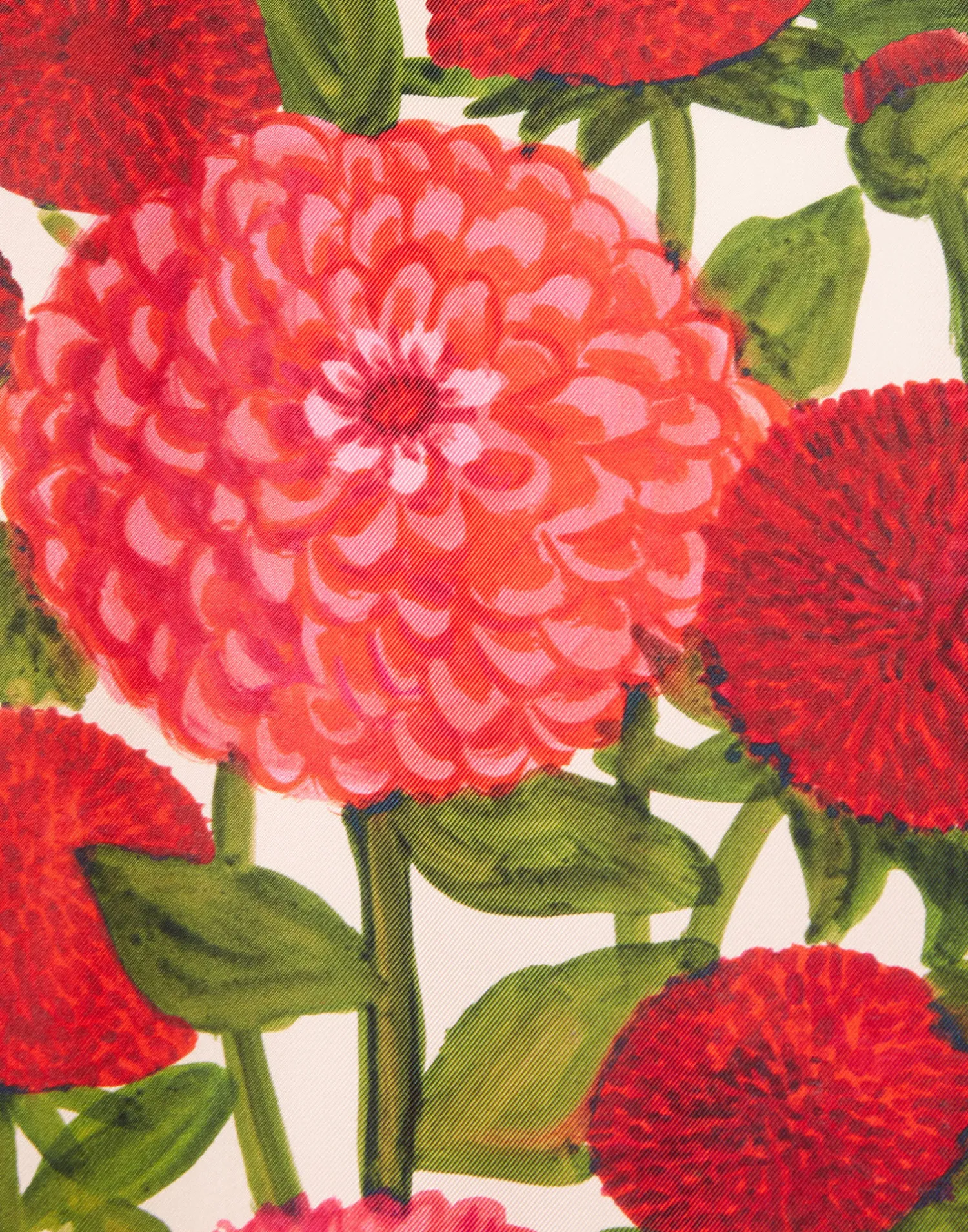 La DoubleJ Vestiti<Bellini DressPink Dahlias in Popeline Cotton