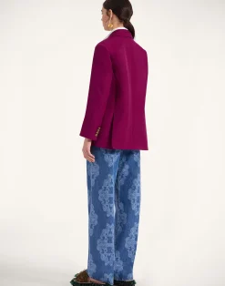 La DoubleJ Denim|Pantaloni E Shorts<Better Than Your Boyfriend's JeansBast Blue in Laser-Printed Denim