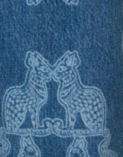 La DoubleJ Denim|Pantaloni E Shorts<Better Than Your Boyfriend's JeansBast Blue in Laser-Printed Denim