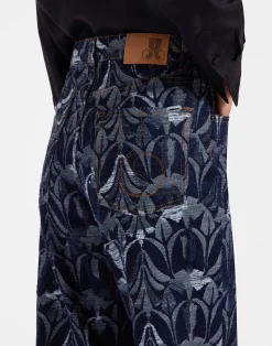La DoubleJ Denim|Pantaloni E Shorts<Better Than Your Boyfriend's JeansPapyrus Navy in Jacquard Denim