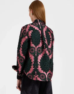 La DoubleJ Capispalla<Better Than Your Boyfriend's JacketOltrarno Pink in Jacquard