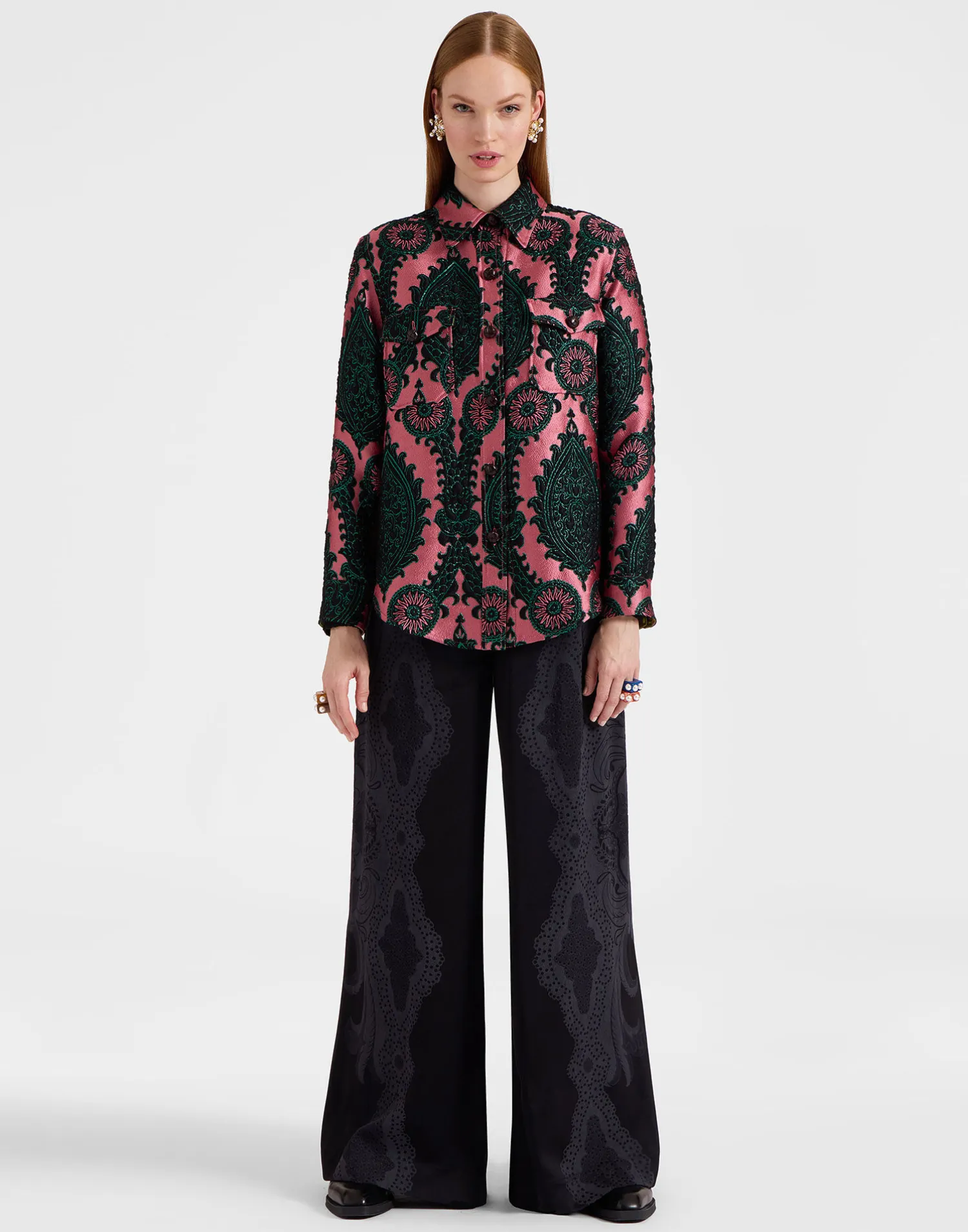 La DoubleJ Capispalla<Better Than Your Boyfriend's JacketOltrarno Pink in Jacquard