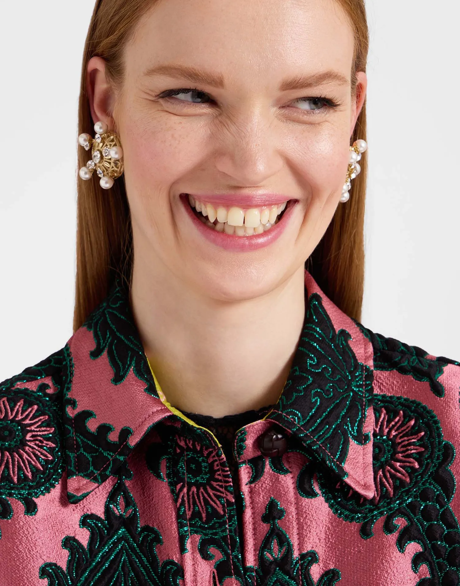 La DoubleJ Capispalla<Better Than Your Boyfriend's JacketOltrarno Pink in Jacquard