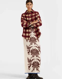 La DoubleJ Capispalla<Better Than Your Boyfriend's JacketCheckers Burgundy in Viscose Tailoring