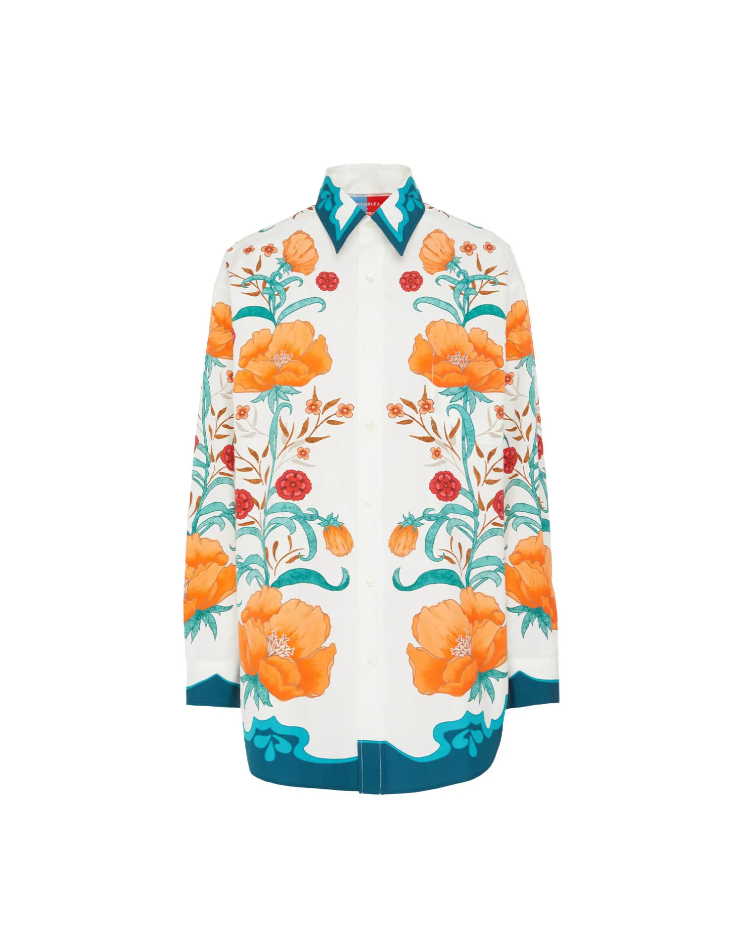 La DoubleJ Camicie E Top<Better Than Your Boyfriend's ShirtMorpheus Placée Orange in Summer Poplin
