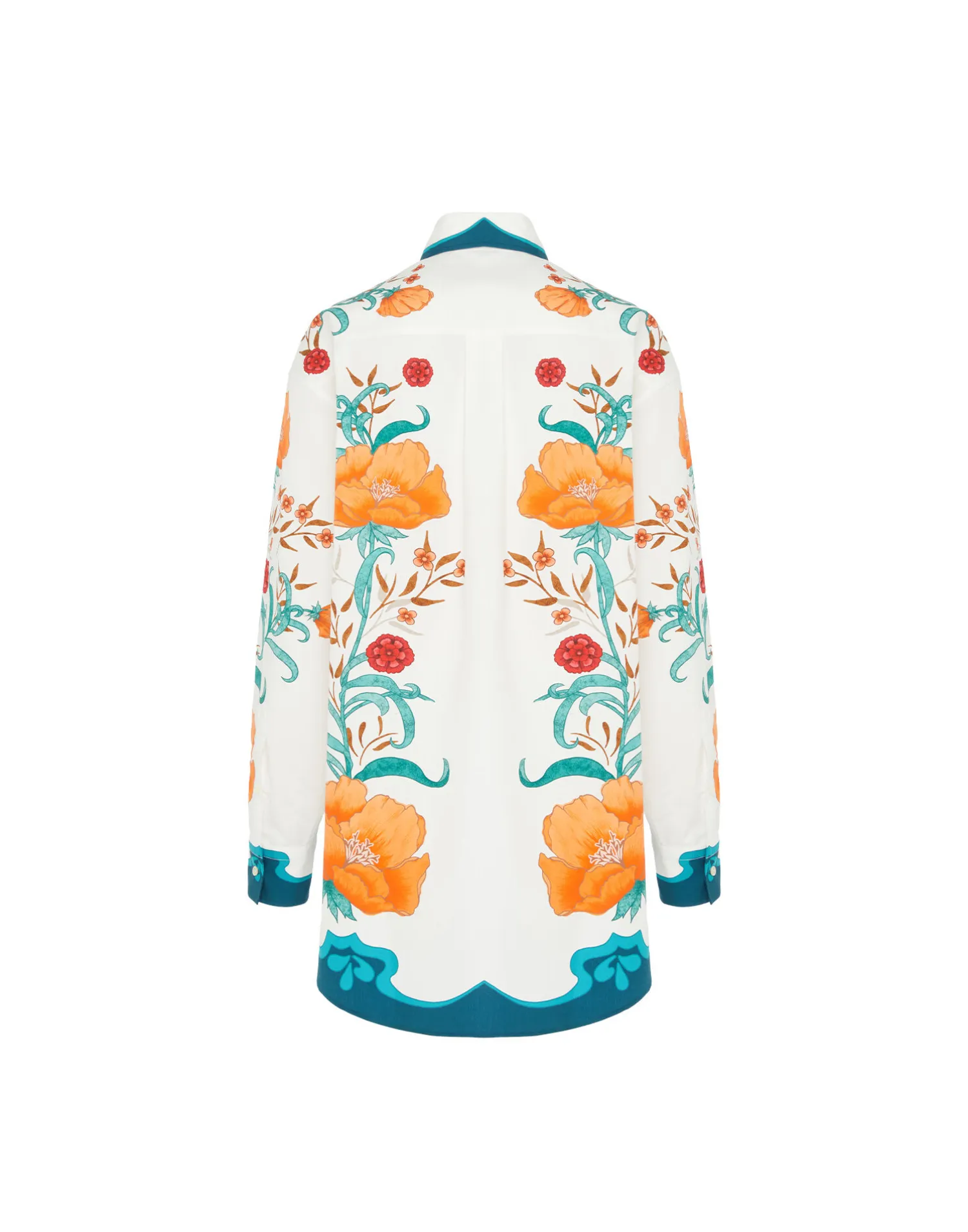 La DoubleJ Camicie E Top<Better Than Your Boyfriend's ShirtMorpheus Placée Orange in Summer Poplin