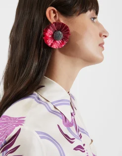La DoubleJ Bijoux|Accessories<Big Bang EarringsMulticolor Ocra in Brass