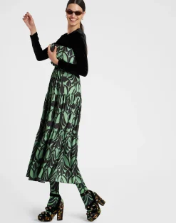 La DoubleJ Vestiti<Big DressPapyrus Green in Twill