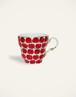 La DoubleJ Set Da Te E Caffe|Tavola<Big Mama Cup And SaucerCherries Avorio in Porcelain
