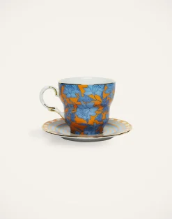 La DoubleJ Set Da Te E Caffe|Tavola<Big Mama Cup And SaucerLilium Zafferano in Porcelain