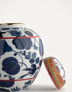 La DoubleJ Vasi|Home Décor<Big Tea JarWildbird Blu in Porcelain