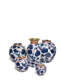 La DoubleJ Vasi|Home Décor<Big Tea JarWildbird Blu in Porcelain