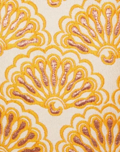 La DoubleJ Capispalla<Bijoux JacketFans Gold in Jacquard With Tassels