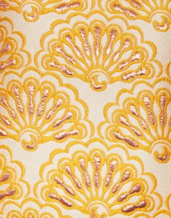 La DoubleJ Capispalla<Bijoux JacketFans Gold in Jacquard With Tassels