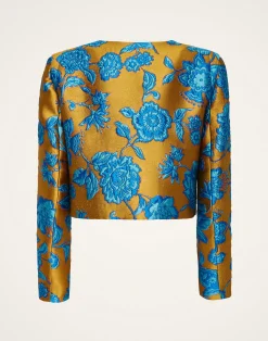 La DoubleJ Capispalla<Bijoux JacketHottie Turquoise in Jacquard