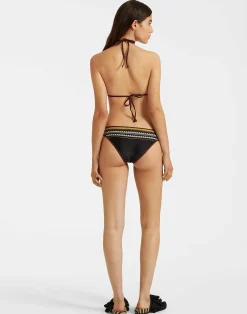 La DoubleJ Moda Mare<Bikini BottomDoric Plac&eacute;e Black in Lycra