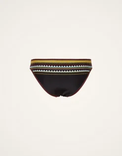 La DoubleJ Moda Mare<Bikini BottomDoric Plac&eacute;e Black in Lycra