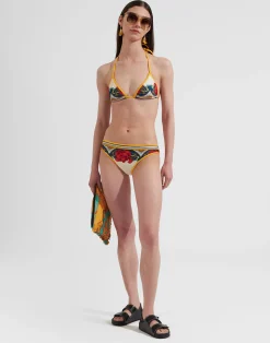 La DoubleJ Moda Mare<Bikini BottomTaormina Plac&eacute;e Ivory in Lycra